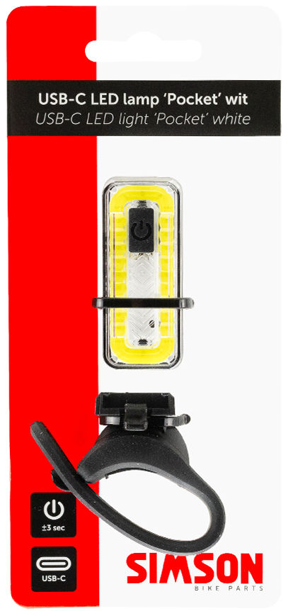 Simson blister 022031 usb-c led lamp 'pocket' wit