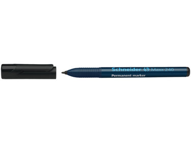Schneider marker maxx 240 permanent ronde punt zwart. doos a 10 suks