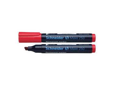 Schneider marker perm. 250 beitel rood 10st