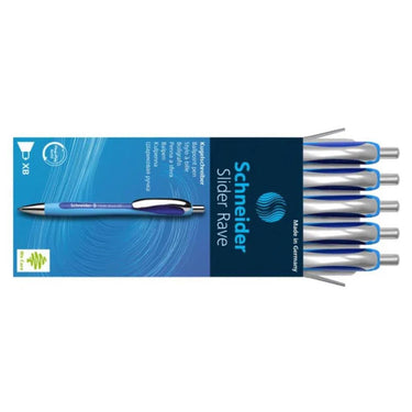 Schneider balpen - slider rave - penpunt xb - blauw - s-132503