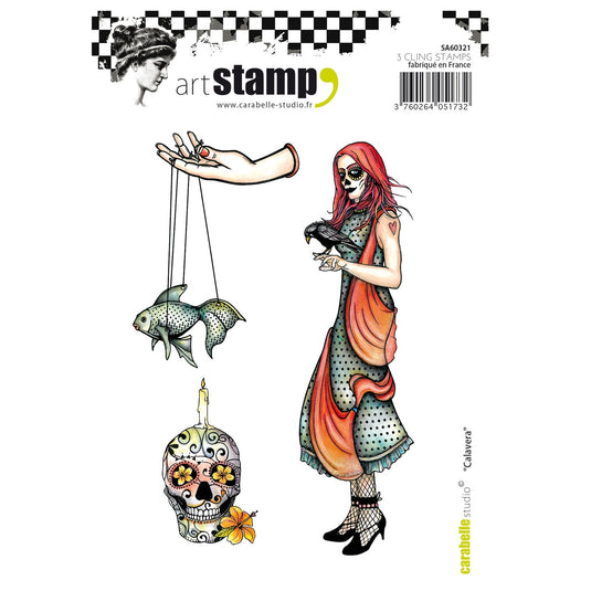Carabelle studio • cling stamp a6 calavera