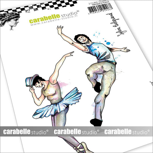 Carabelle studio • cling stamp a6 let's dance by sylvie belgrand