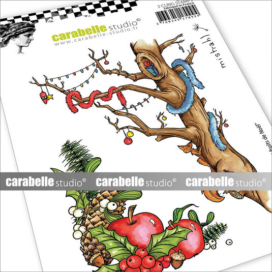 Carabelle studio • cling stempel arbre et fruits de noël by mistrahl