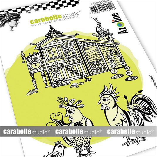 Carabelle studio • cling stempel la famille poulette by azoline