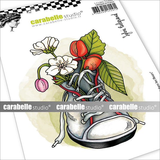 Carabelle studio • cling stamp a6 un pied dans les fleurs