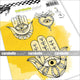 Carabelle studio • cling stamp a6 hamsa