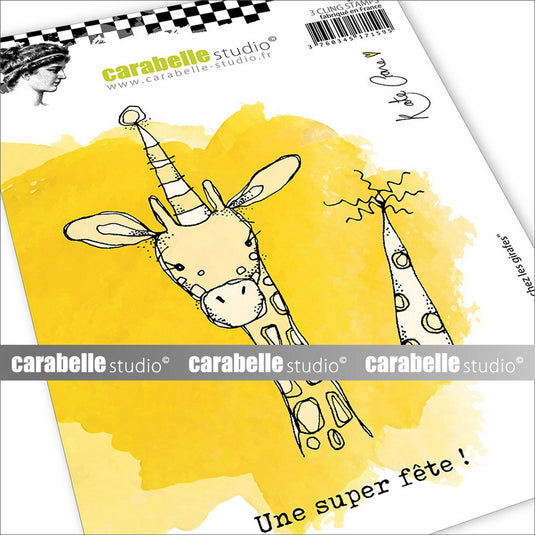 Carabelle studio • cling stamp a6 une fête chez les girafes!