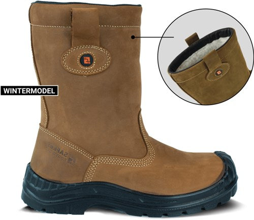 Safeet lucca werklaars gevoerd s3 | bruin | maat 41 - 8719388022307