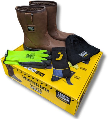 Safety jogger alaska laars s3 winter box | bruin | maat 43 - 00.118.068.43