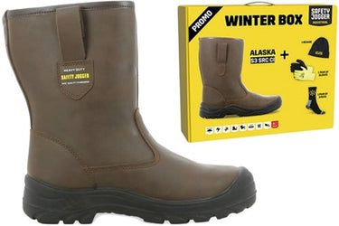 Safety jogger alaska laars s3 winter box | bruin | maat 43 - 00.118.068.43