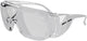 Safety jogger lichtgewicht veiligheidsbril | optie voor bril op sterkte | transparant | universeel - sw7501uni