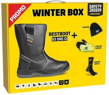 Safety jogger bestboot laars s3 winter box zwart - maat 41 - 11.118.024.41