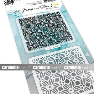 Carabelle studio • art stamp stencil set star flower pattern