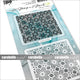 Carabelle studio • art stamp stencil set star flower pattern