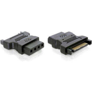 Delock adapter 15-pin sata > 4-pin ide (zwart, 82326)