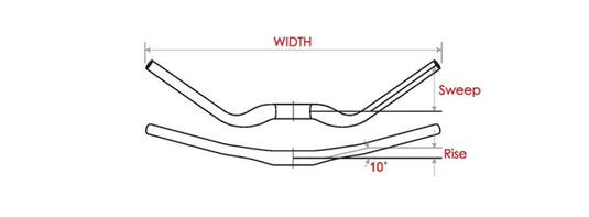 Stuurbocht Satori Noirette 31.8Mm Matzwart 630Mm (E-Bike)