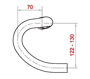 Satori stuur x-race aero ø31.8mm b=420mm - mat zwart