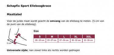Schaper Elleboogbrace Schapfix Sport textiel blauw maat XXL