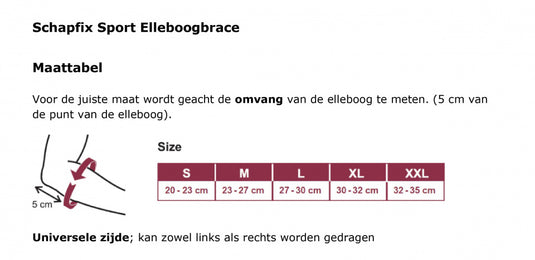 Schaper Elleboogbrace Schapfix Sport textiel blauw maat XXL