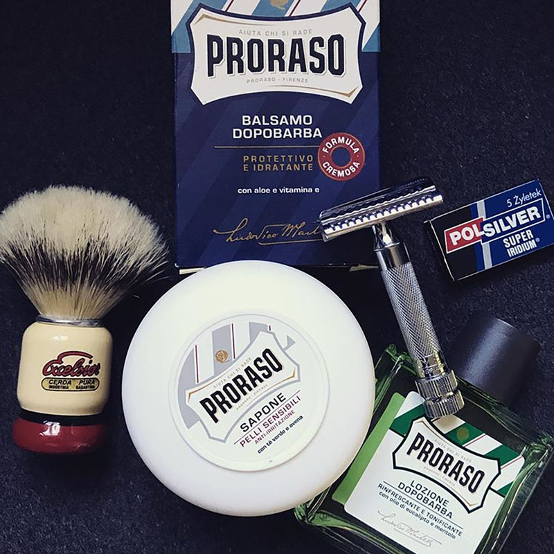 Load image into Gallery viewer, Proraso scheercrème bowl green tea havermout 150ml
