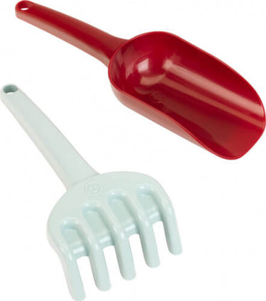 Klein schep en zandhark (recycled plastic)