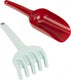 Klein schep en zandhark (recycled plastic)