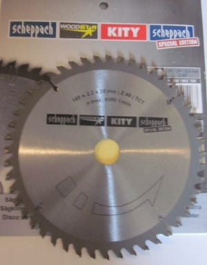 Scheppach widia zaagblad 48 tands voor o.a pl55 - 160 mm - 3901802705