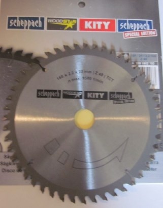 Scheppach widia zaagblad 48 tands voor o.a pl55 - 160 mm - 3901802705