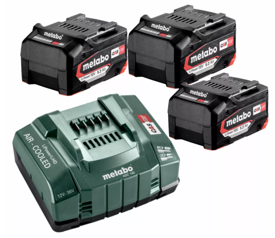 Pic metabo basis-set 3x 18 volt 5.2ah accu's | k+mix - 685048000