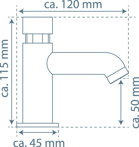 Load image into Gallery viewer, Schutte lima zelfsluitende fonteinkraan | chroom - 46951
