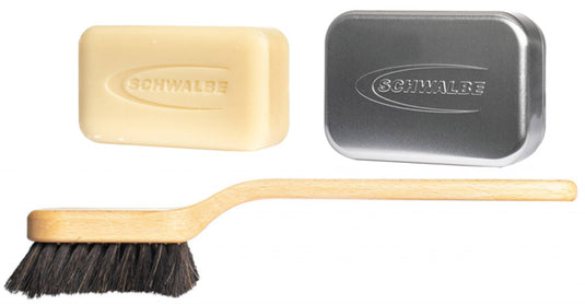 Schwalbe Bike Soap Kit starterkit borstel en bio zeep
