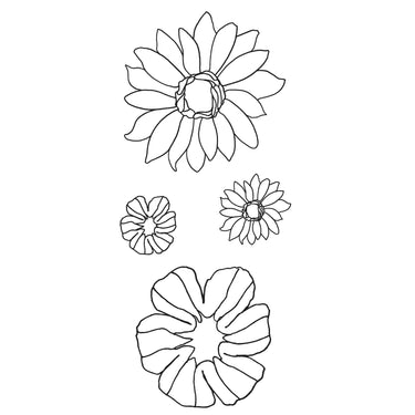 Merkloos scrappy cat • stamp set clear 2.5x5.5cm in bloom