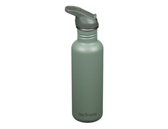 Klean kanteen drinkfles - classic - sportdop met flip - sea spray - 800 ml