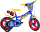 Dino sonic 12 inch 21 cm jongens doortrapper blauw geel