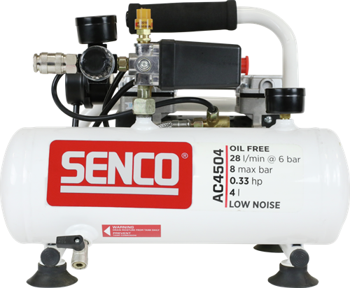 Afbeelding laden in galerijviewer, Senco ac4504 olievrije stille compressor - afn0024
