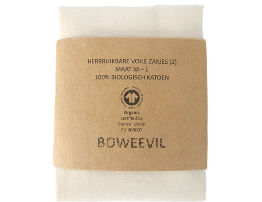 Bo weevil sandwich zakjes voile - 2 stuks: size m + l