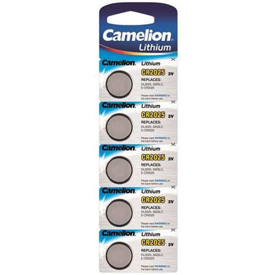 Camelion cr 2025 lithium button cells (blister of 5)
