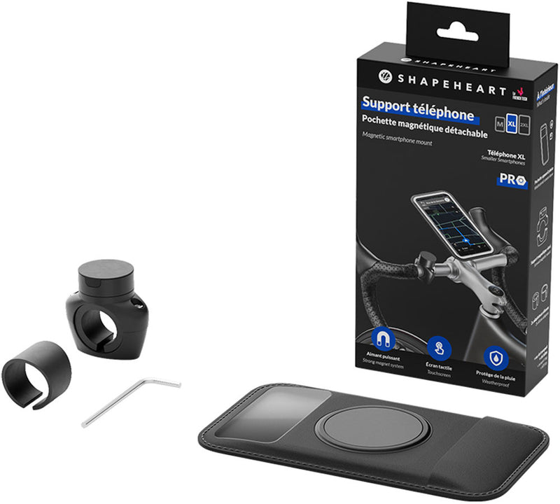 Load image into Gallery viewer, Shapeheart magnetic smartphone pro mount for bike handlebar
