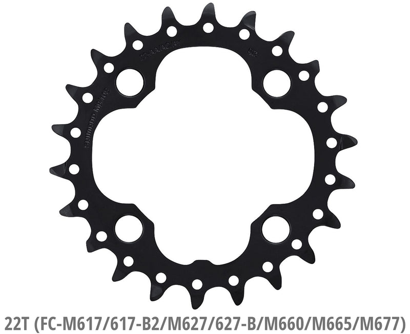 Load image into Gallery viewer, Shimano kettingblad Deore 10V 38T Y1RP98080 M617 zwart
