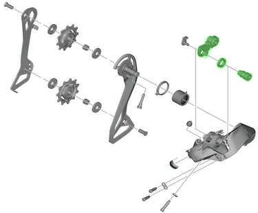 Shimano axle unit for rd-r7150 rear derailleur bracket