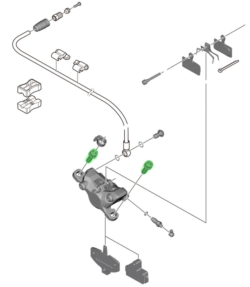 Load image into Gallery viewer, Shimano fixing bolt m6 x 18mm for caliper
