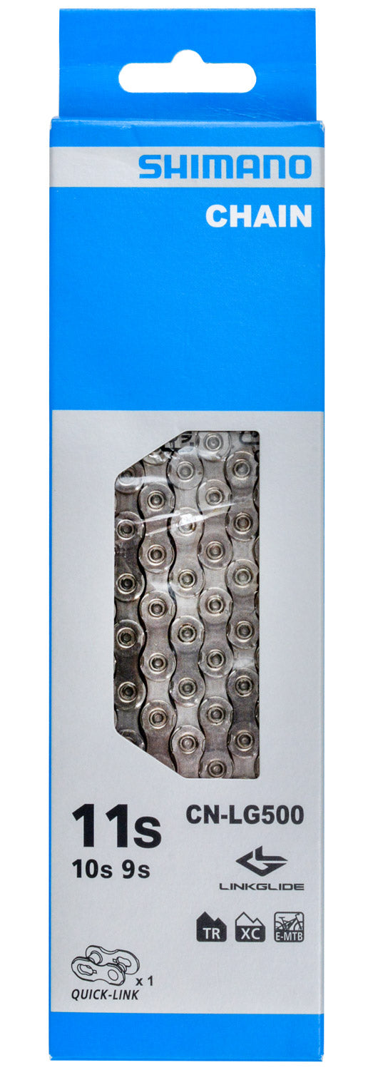 Shimano cn-lg500 linkglide 10 11-speed chain with quick-link