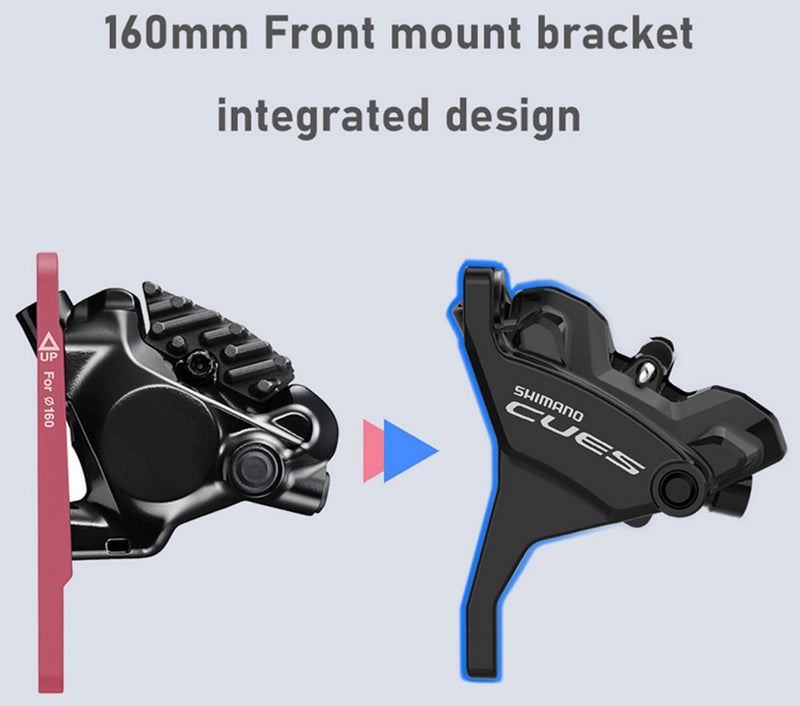 Load image into Gallery viewer, Shimano cues br-u6030-f flat-mount brake caliper front
