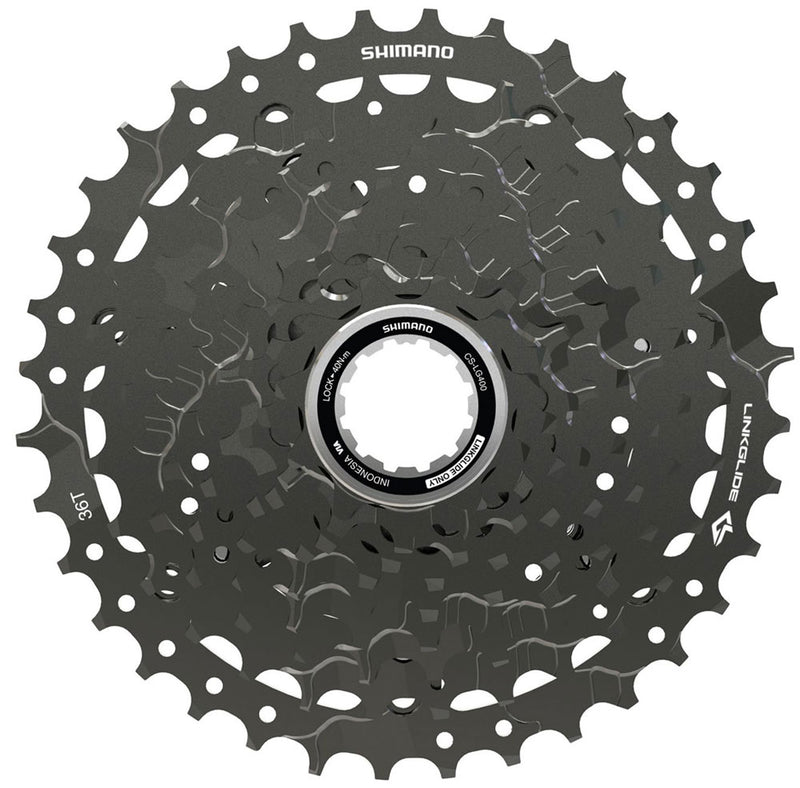 Load image into Gallery viewer, Shimano cues cs-lg400 9-speed linkglide cassette
