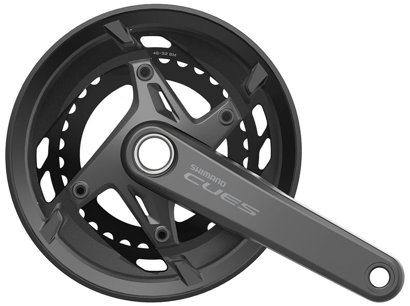 Load image into Gallery viewer, Shimano cues fc-u6010 11-speed crank 46 32 with chain guard
