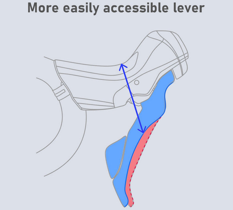 Load image into Gallery viewer, Shimano cues st-u6030 2-speed shift brake lever front
