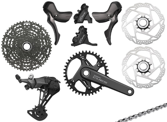 Shimano cues u6030 1x11-speed gravel group disc 160 160mm | 11-50 | 42 zähne | 165mm