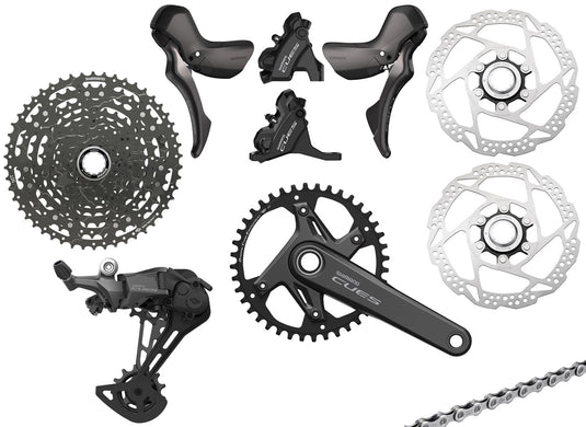 Shimano cues u6040 1x11-speed gravel group disc 160 160mm | 11-50 | 42 zähne | 175mm