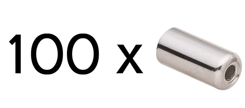 Load image into Gallery viewer, Shimano stalen kabeleindhoedje sti voor 6mm schakelkabel (100 stuks)
