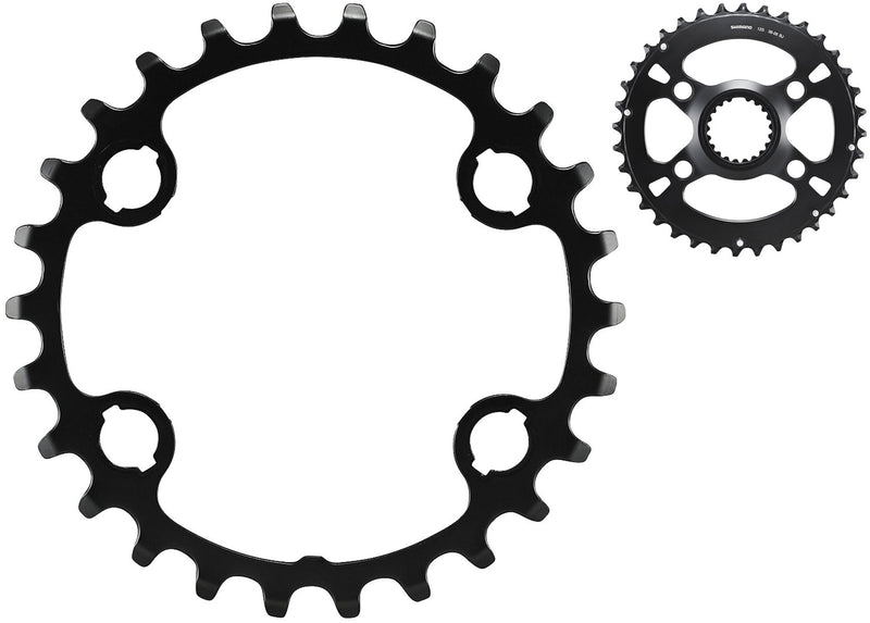 Load image into Gallery viewer, Shimano fc-mt610 610-b2 2x12-speed chainring
